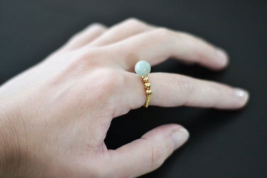 Amazonite Stone Ring